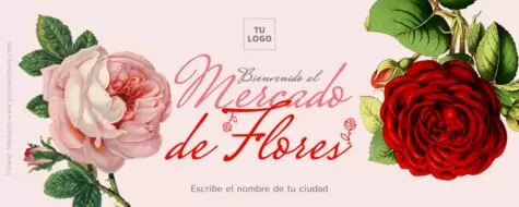 Edita un cartel de flores