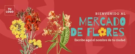 Edita un cartel de flores