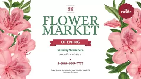 Edit a Flower Market banner