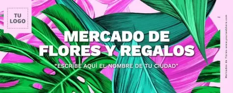 Edita un cartel de flores