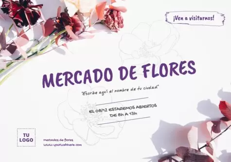 Edita un cartel de flores