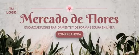 Edita un cartel de flores