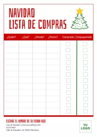 Edita una Lista Navideña
