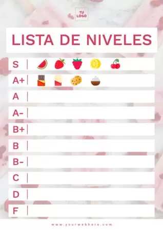 Edita una Tier List personalizada