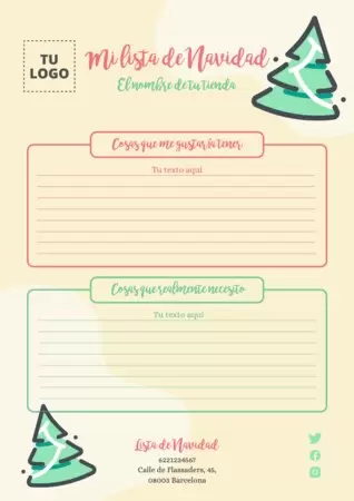 Edita una Lista Navideña