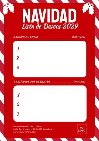 Edita una Lista Navideña