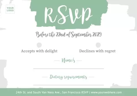 Edit a RSVP template