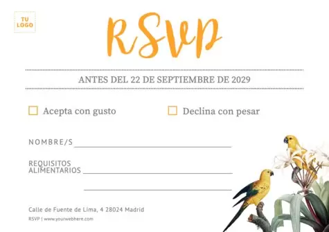 Edita un banner RSVP