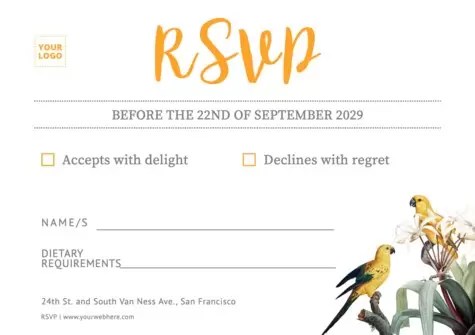 Edit a RSVP template