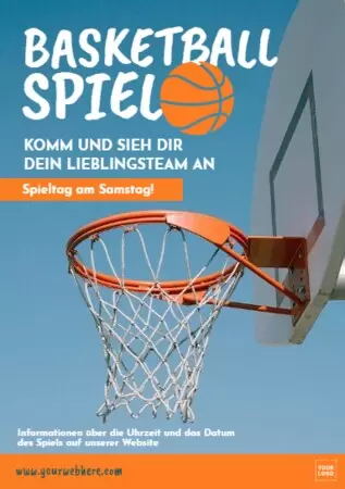 Bearbeite eine Basketball Vorlage