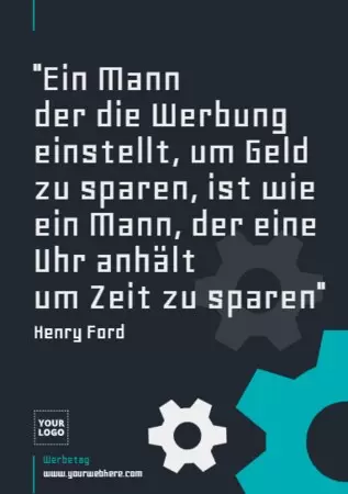 Bearbeite ein Design für den Werbetag