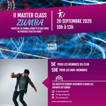 Modifier un design pour des cours de danse