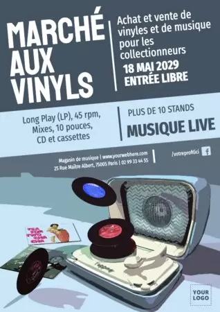 Modifier un modèle pour disquaire