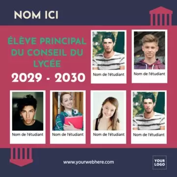 Modifier un design pour votre conseil d'élèves
