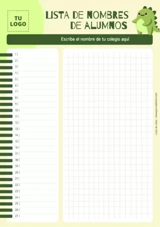 Edita un listado de clase