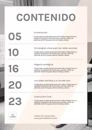 Edita una plantilla para índice