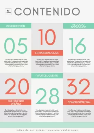 Edita una plantilla para índice