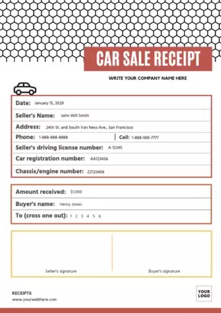Edit a car sales template
