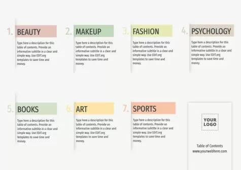 Een sjabloon voor een inhoudsopgave bewerken