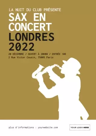 Modifiez votre affiche de concert