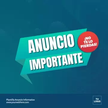 Edita un Anuncio Informativo