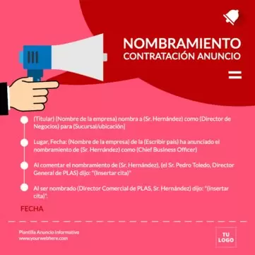 Edita un Anuncio Informativo