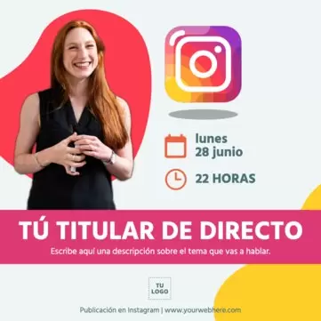 Edita una plantilla para Instagram