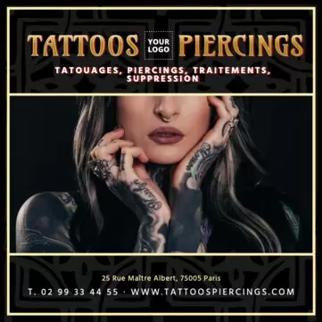 Modifier un modèle de studio de tatouage