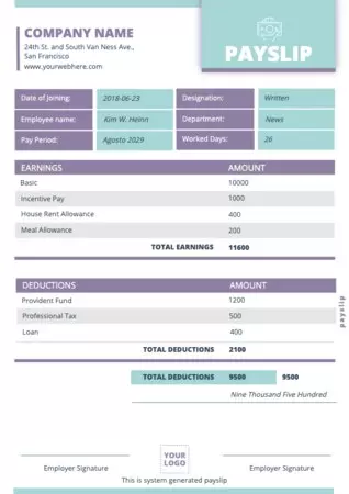 Eine kostenlose Vorlage für Gehaltsabrechnungen bearbeiten