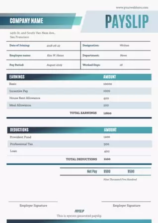 Eine kostenlose Vorlage für Gehaltsabrechnungen bearbeiten