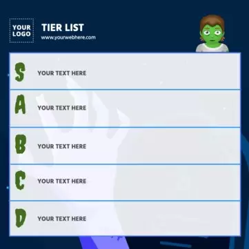 Modifier un modèle vierge de Tier List