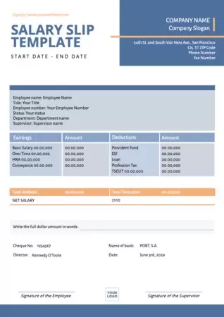 Eine kostenlose Vorlage für Gehaltsabrechnungen bearbeiten