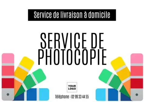 Modifier un panneau pour la photocopie et l'impression