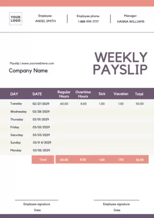 Eine kostenlose Vorlage für Gehaltsabrechnungen bearbeiten