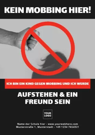 Bearbeite ein Anti-Mobbing Poster