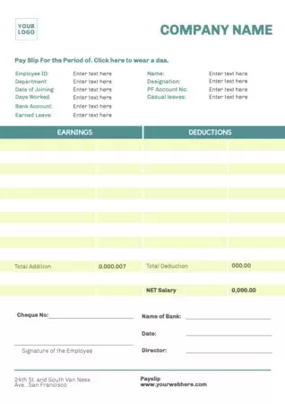 Eine kostenlose Vorlage für Gehaltsabrechnungen bearbeiten