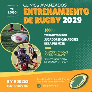 Edita un banner de Rugby