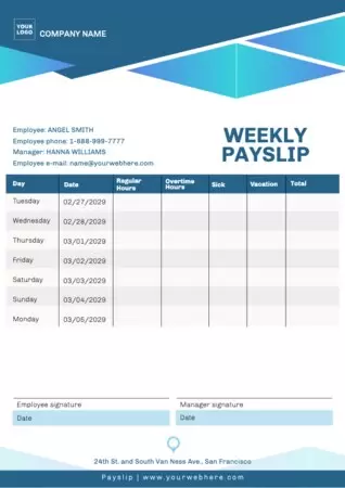Eine kostenlose Vorlage für Gehaltsabrechnungen bearbeiten