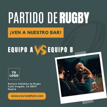 Edita un banner de Rugby