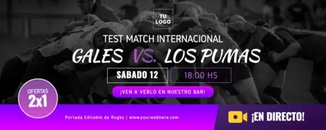 Edita un banner de Rugby