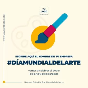 Edita un banner del Día del Arte