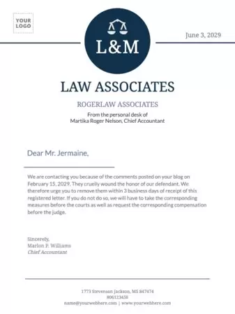 Edit an official statement template