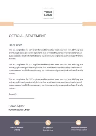 Edite um comunicado oficial