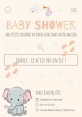 Modifier un prospectus pour une Baby Shower