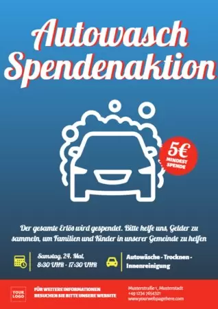 Ein Design für eine Spendenaktion bearbeiten