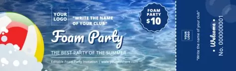 Edit a Foam Party banner
