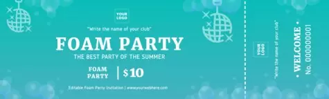 Edit a Foam Party banner