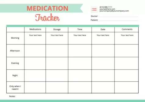 Editar uma tabela de medicamentos