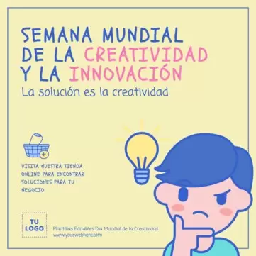 Edita un flyer sobre Creatividad