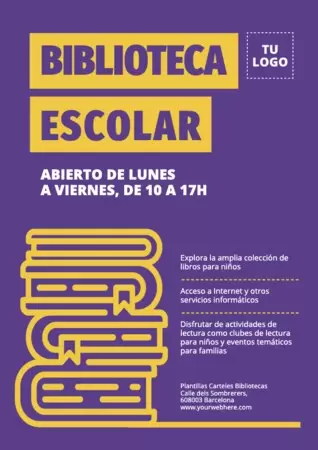 Diseña Carteles De Bibliotecas Con Plantillas Online